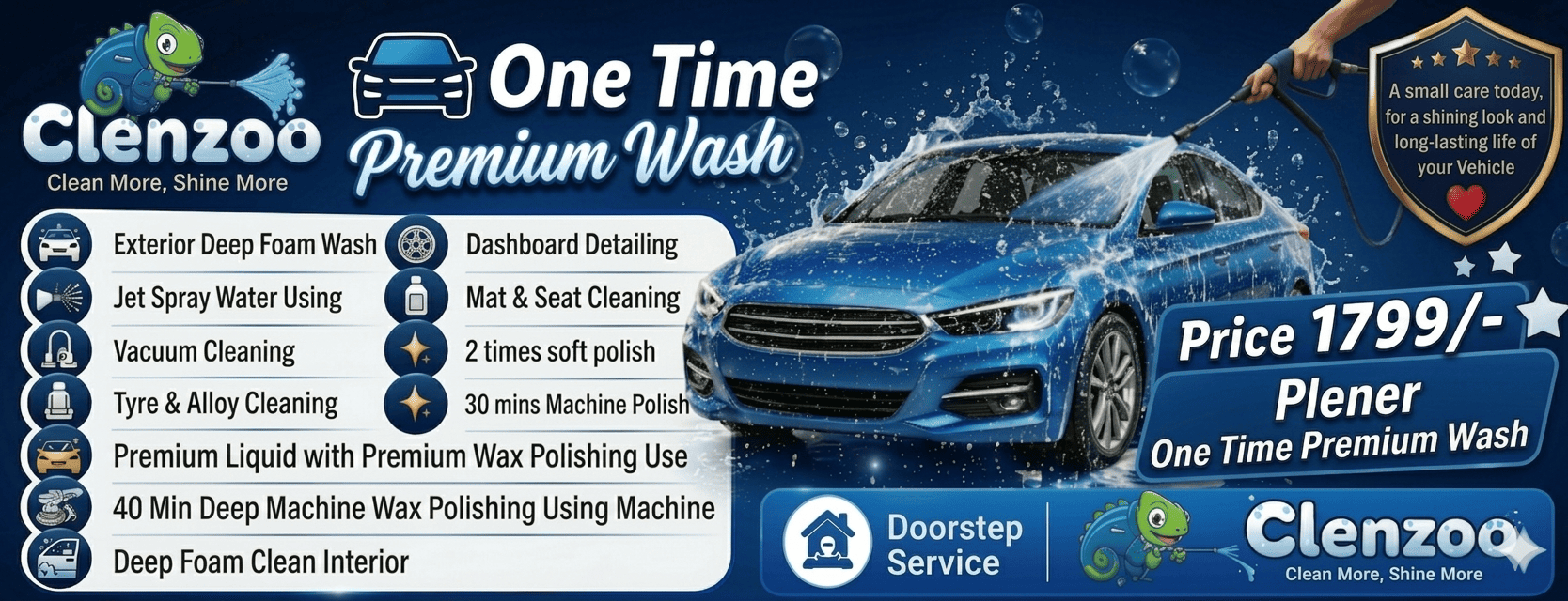 Clenzoo Deep advance wash With Wax polishing 1999